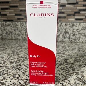 Clarins Body Fit Contouring Cream - Red and White